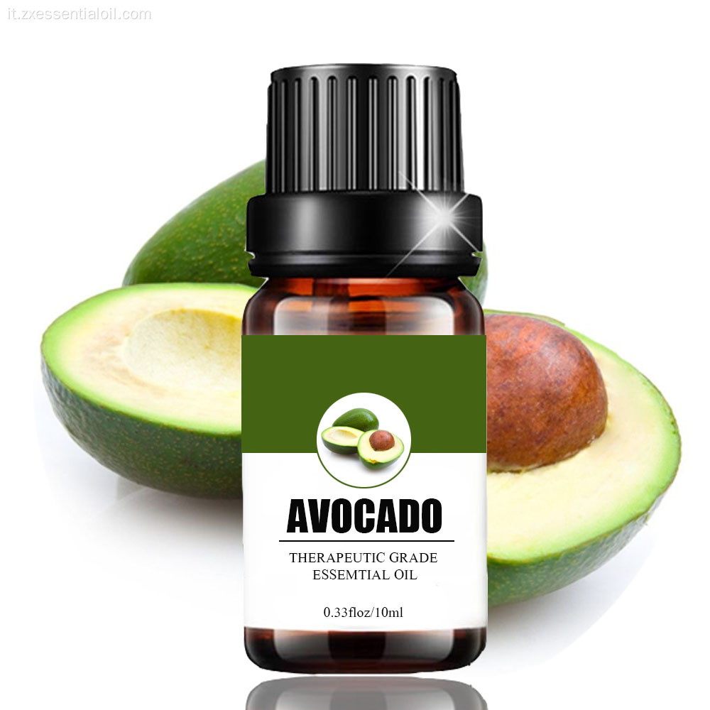 Rifornimento della fabbrica olio di avocado organico non raffinato per pelle