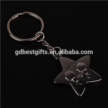 Metal Star Personalized Gifts Zinc Alloy Key Chain