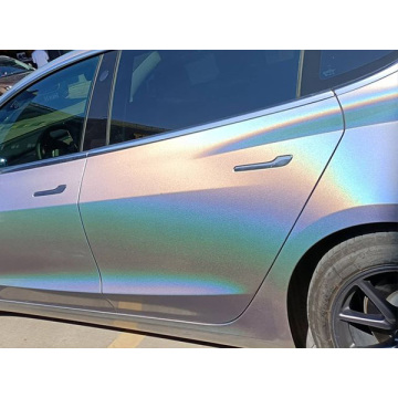 Радуга лазерный серебряный автомобиль виниловая упаковка