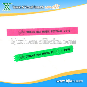 Tyvek wristbands for event