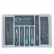 8 Compartment Flexible Kitchen Drawer Organizer