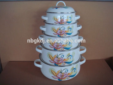 enamel storage bowl set