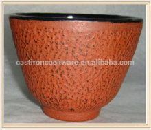 Orange Vegetable Oil Cast Iron Teacup