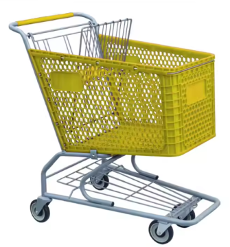 Supermarket Colorful Plastic Shopping Cart