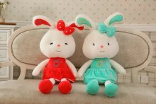 Baby toy birthday gifts stuffed coloful rabbit plush bunny toy cute beautiful rabbit easter bunny soft toys