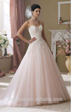 newest designer sweetheart chiffon beaded charming pink bridesmaid dress
