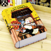 Empty Tin Cans Pass SGS ISO FDA book shaped tin can