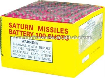 100SHOTS WHISLING FIREWORKS SATURN MISSILES BATTERY