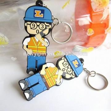 Promotional soft PVC 3D keychain / Plastic keyring