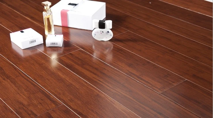 Hand Scraped Strand Woven Bamboo Parquet Indoor Use