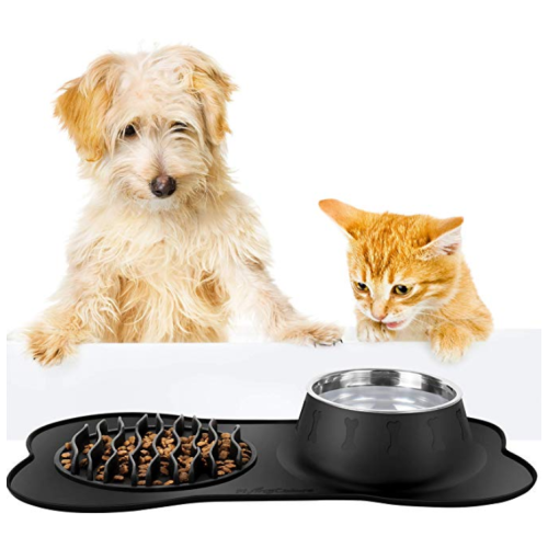 Slow Feeder en Pet Water Bowl Set