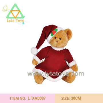 Plush Christmas Teddy Bear For Gifts Promotion