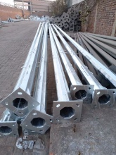 XINJINLEI Galvanized Solar Steel Light Pole