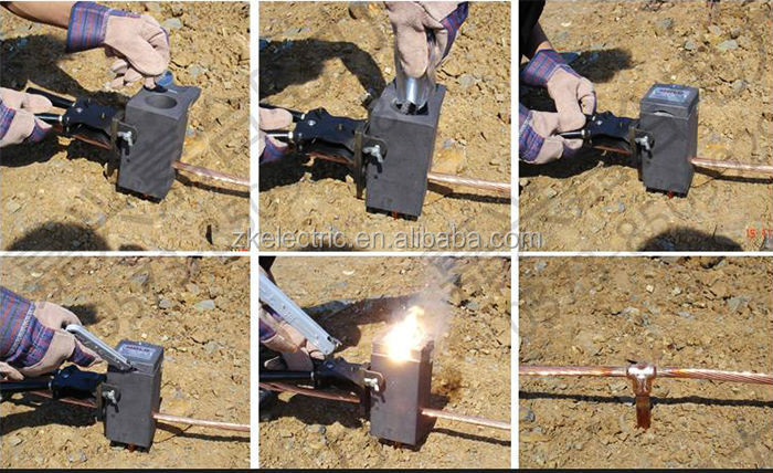 grounding earthing rod Exothermic Welding