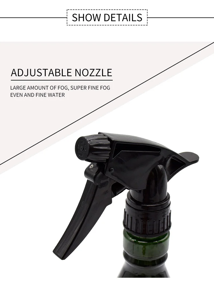 650ml 500ml Plastic Spray Bottle Fine Trigger Water Mist Spray Bottle Reusable Continuous Mist Spray Bottle