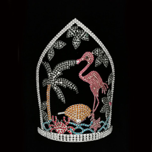 Crane Summer Tree Crown Strass Diadème