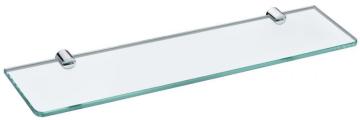 Single glass shelf with holder clear temper glass