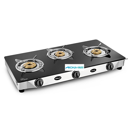 Estufa de vidrio templado Pride 3 Burner