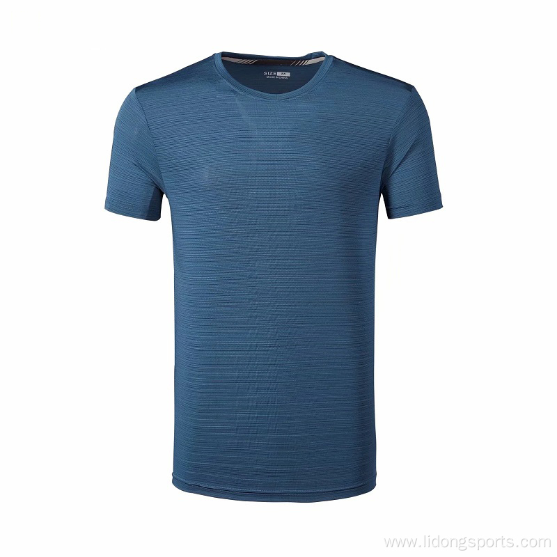 Summer Customize Solid Color Short Sleeve Mens T-shirt