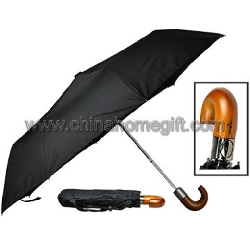 Auto Open Wooden Handle Umbrella