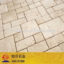 Honed Surface Finishing and Cream Color versailles pattern travertine tile