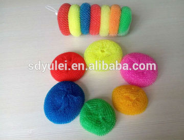 dish washing products plastic mesh scourer ball