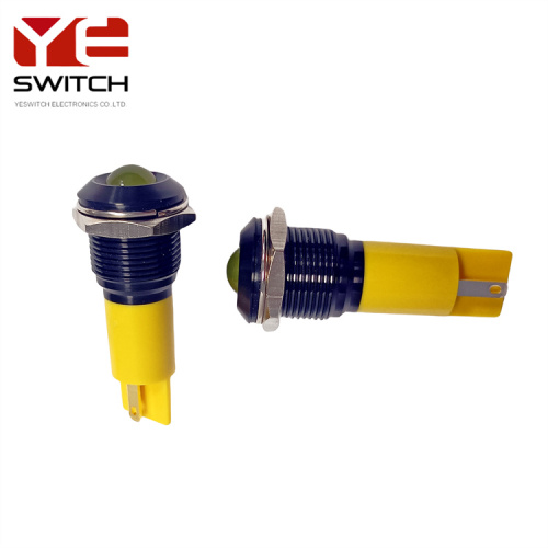 Yeswitch 16mm IP67 Segnale indicatore del segnale LED giallo