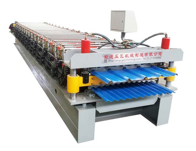 Low price double layer Adjustable Profile Roof Tile roll forming machine