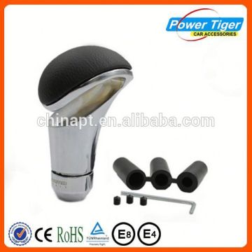 newest type aluminum leather gear shift knob