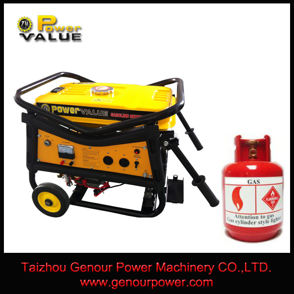 CE Approved Factory LPG and Natural 5kw gas generator with price