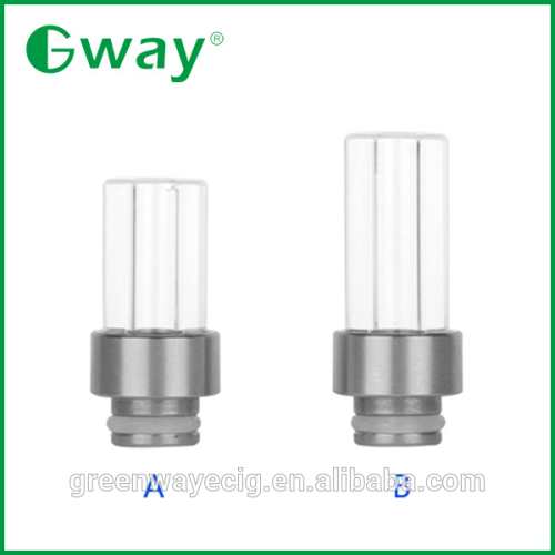 2015 latest glass and stainless drip tip, 510 glass long and short drip tip wholesale sales by Greenway