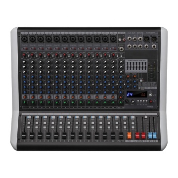 RAT-14D Professional Power Mixer with 48V Phantom Power and 24DSP Effects