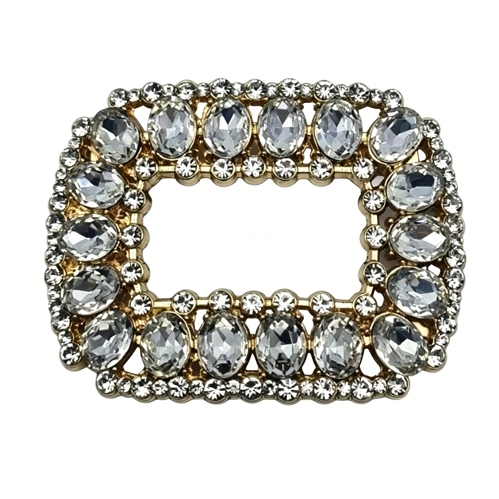 Clips de boucle de chaussure en cristal blanc pour les mariages White Crystal Shoe Buckle Clips for Weddings