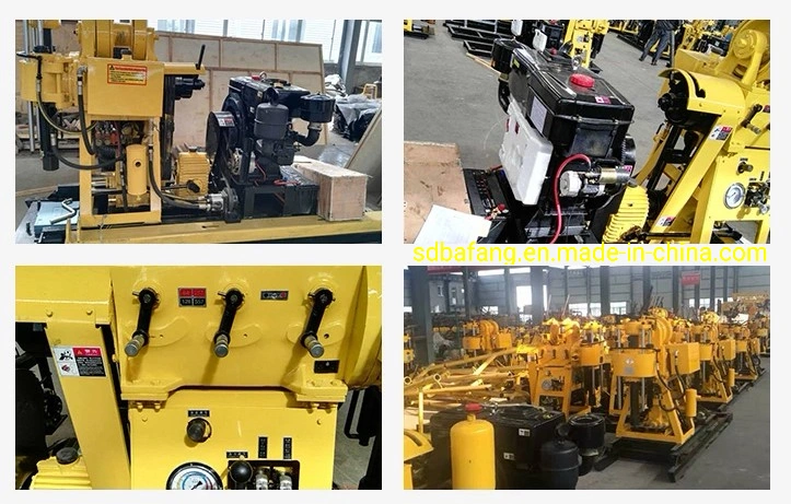 Xy-200 Water Well Core Drilling Rig/22HP Diesel Engine/ 15kw Electric Motor Power Drilling Machine
