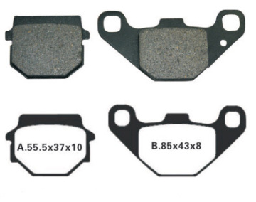 Motorcycle disc brake pad FA67