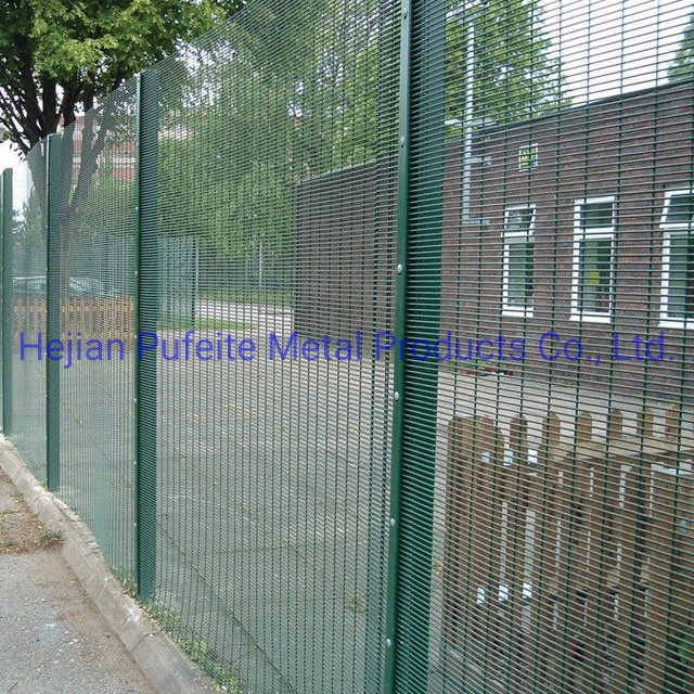 Powder Coated 358 Mesh Airport Perimeter Security Fencing