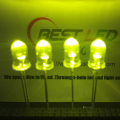 Ultra Bright 5mm 565nm 570nm LED ไฟ LED สีเหลือง-เขียว