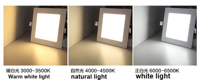 No Flicker 7W Square CCT LED Panel Downlight 85x85mm