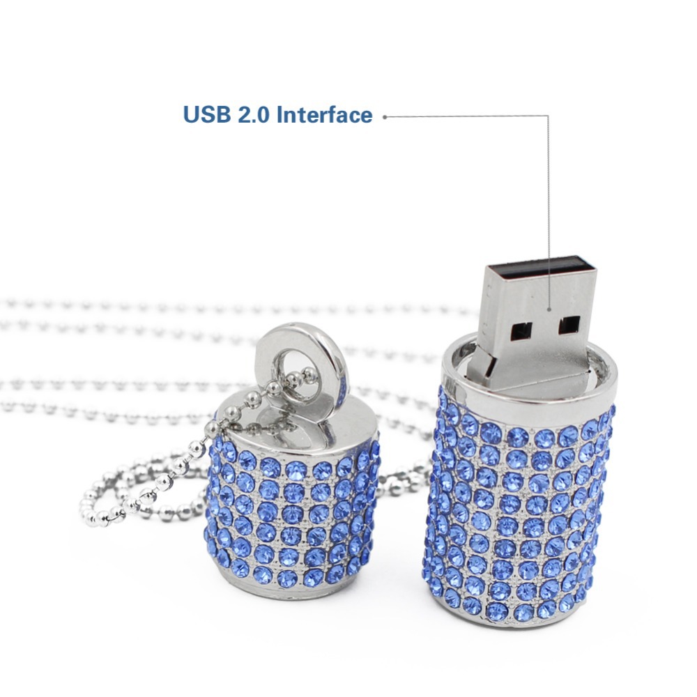 Crystal Necklace Usb Memory Stick