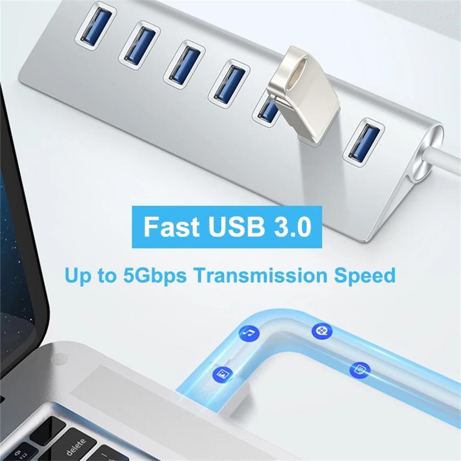  usb 3.0 hub with power adapter