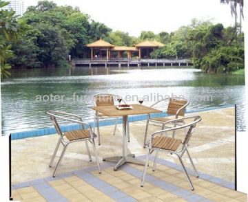 Modern solid wood dining table and chairs