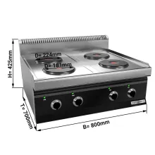 Microcomputer Toucher Bulit-in 4 Burners Electric Ceramic Cooker Induction Stove