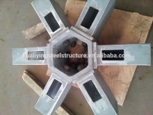 Node connector for steel space frame
