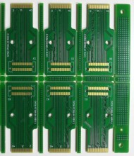 Immersion gold and gold tabs circuit board