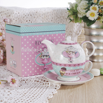 Elegant Design Fine Ceramic Teapot Set