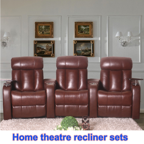 Home theatre recliner set home cinema sofa set