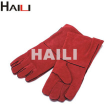 Reinforced welding gloves leather working gloves HL4006