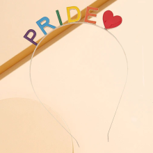 LGBT Pride Party Supply: Custom Rainbow Letter Headband Tiara