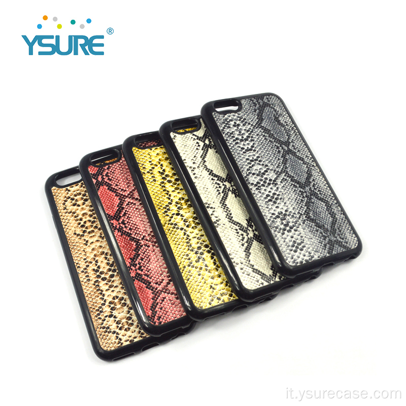 Custodia per copertina di dimensioni personalizzate Snakeskin Case del telefono