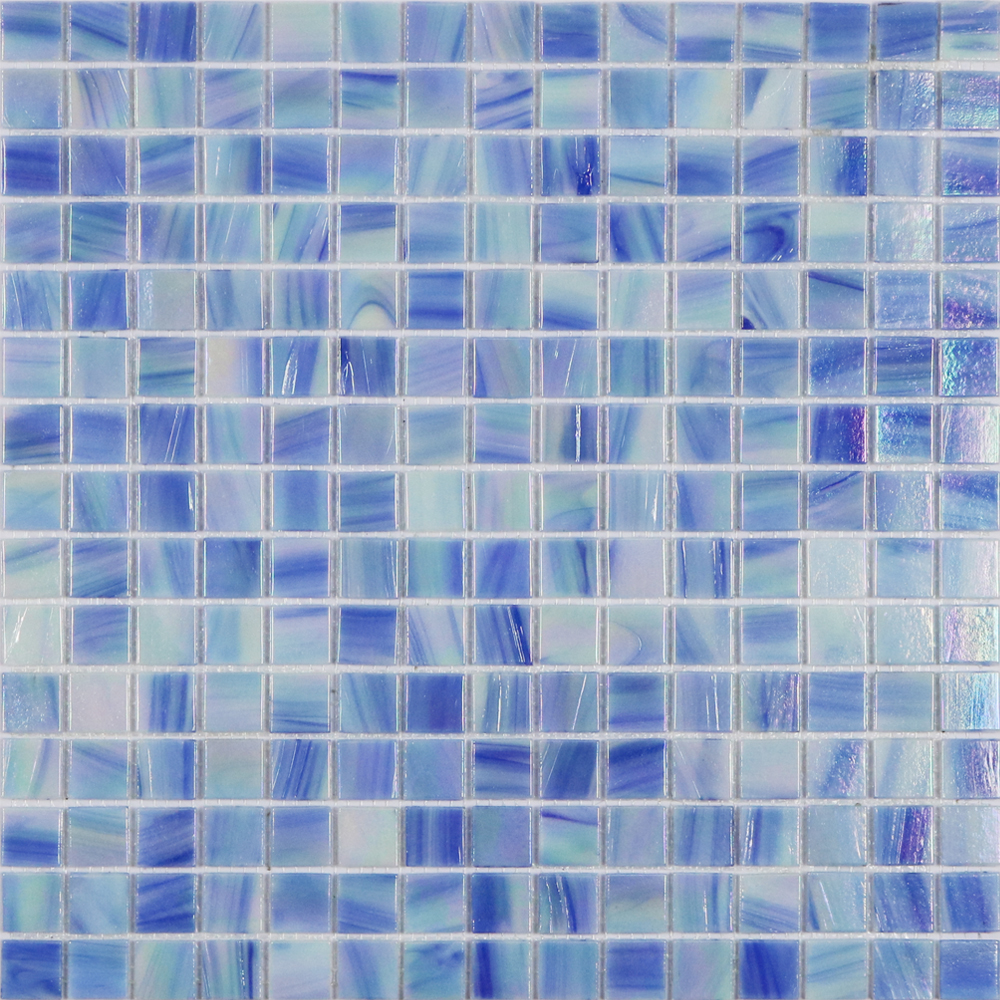 Square Shape Mosaic Wall Tile Glass Iridescent Brick